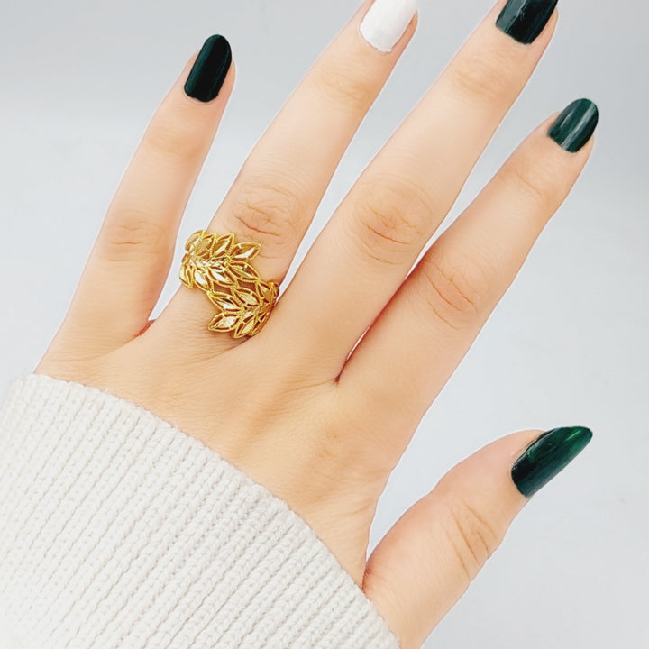 21K Gold Spike Ring by Saeed Jewelry - Image 5