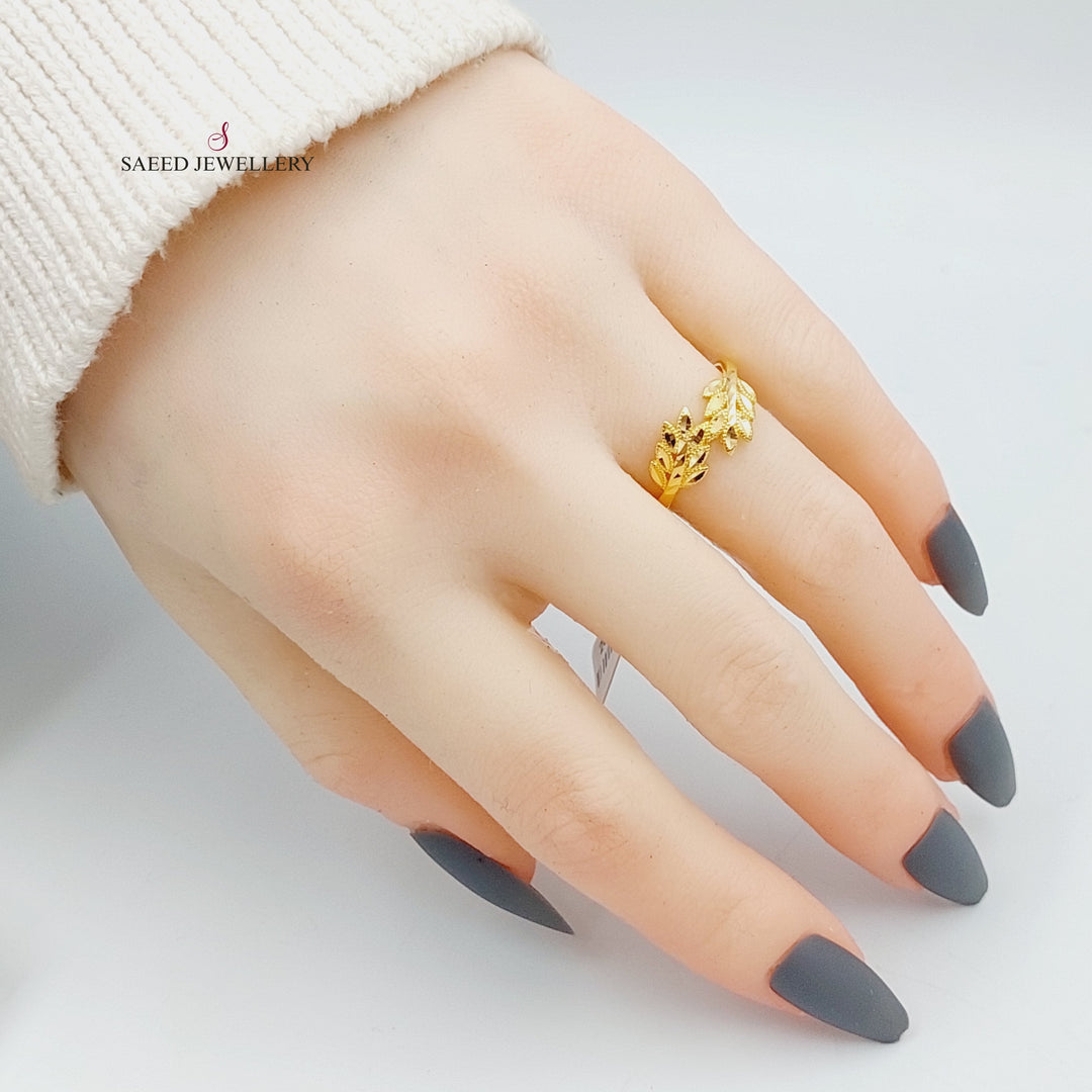 21K Gold Spike Ring by Saeed Jewelry - Image 6