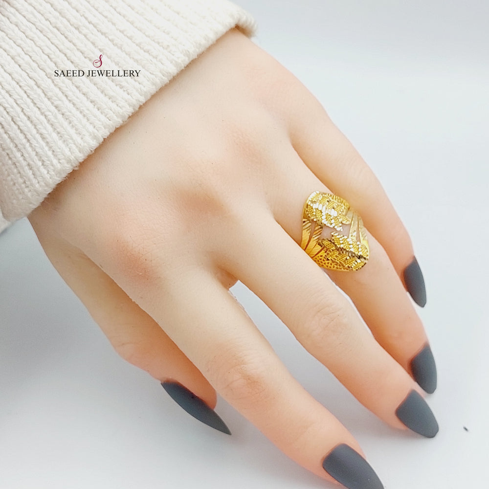 21K Gold Spike Ring by Saeed Jewelry - Image 2