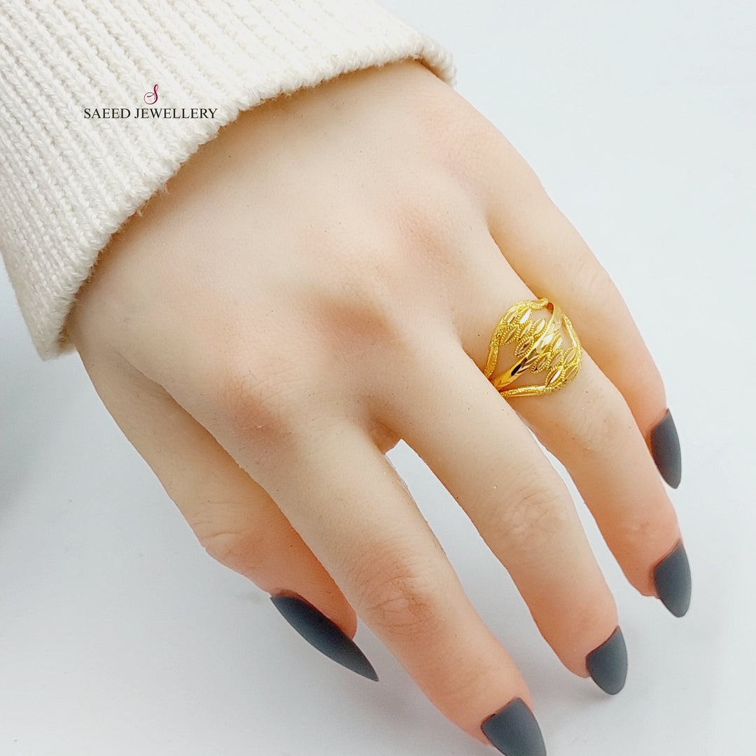 21K Gold Spike Ring by Saeed Jewelry - Image 2