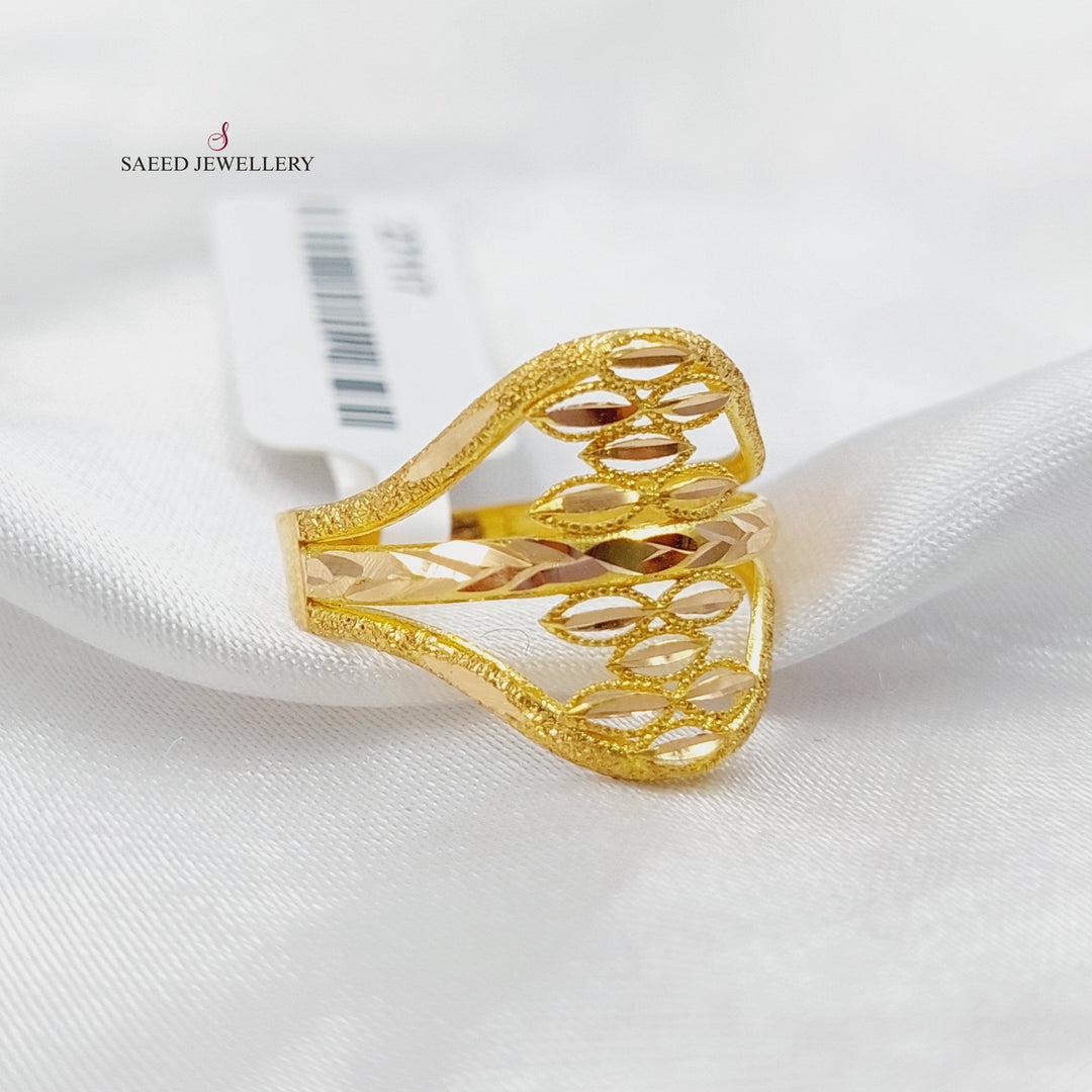 21K Gold Spike Ring by Saeed Jewelry - Image 3