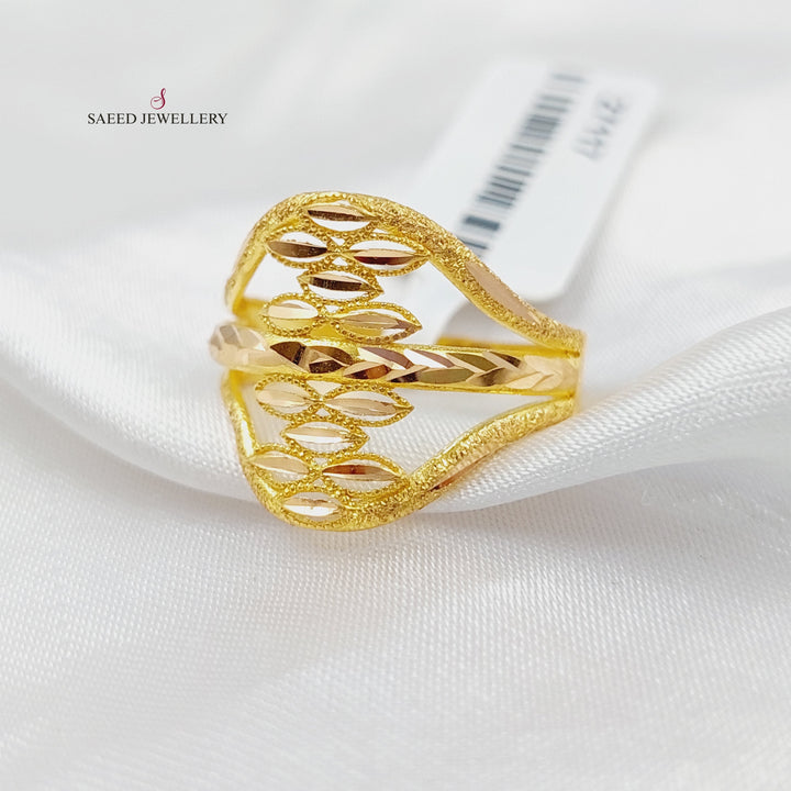 21K Gold Spike Ring by Saeed Jewelry - Image 1