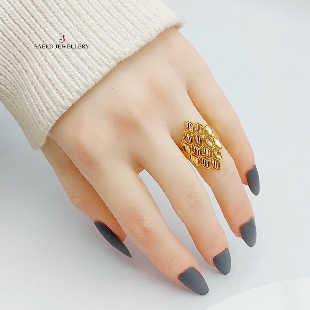 21K Gold Spike Ring by Saeed Jewelry - Image 2