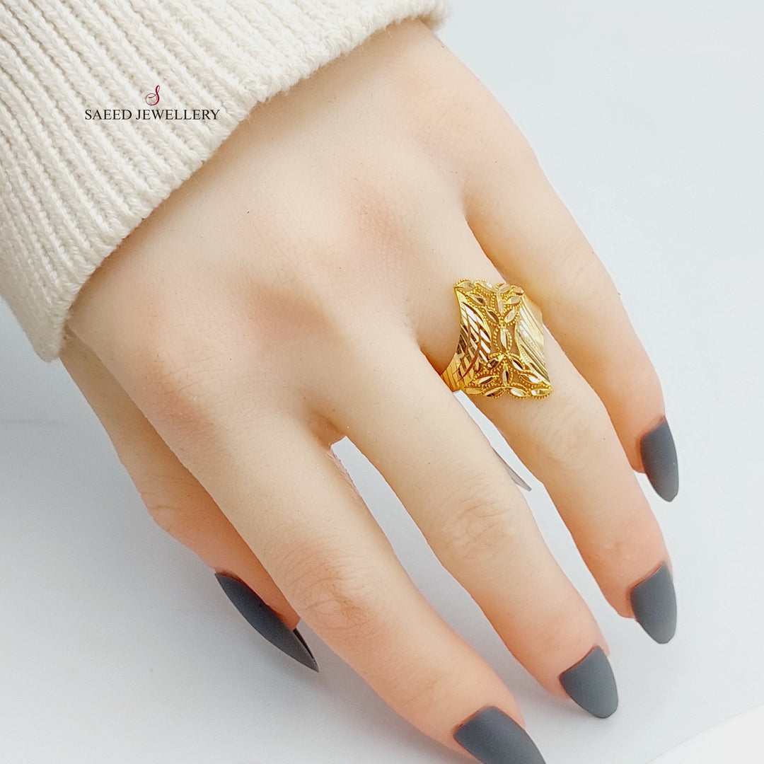 21K Gold Spike Ring by Saeed Jewelry - Image 2