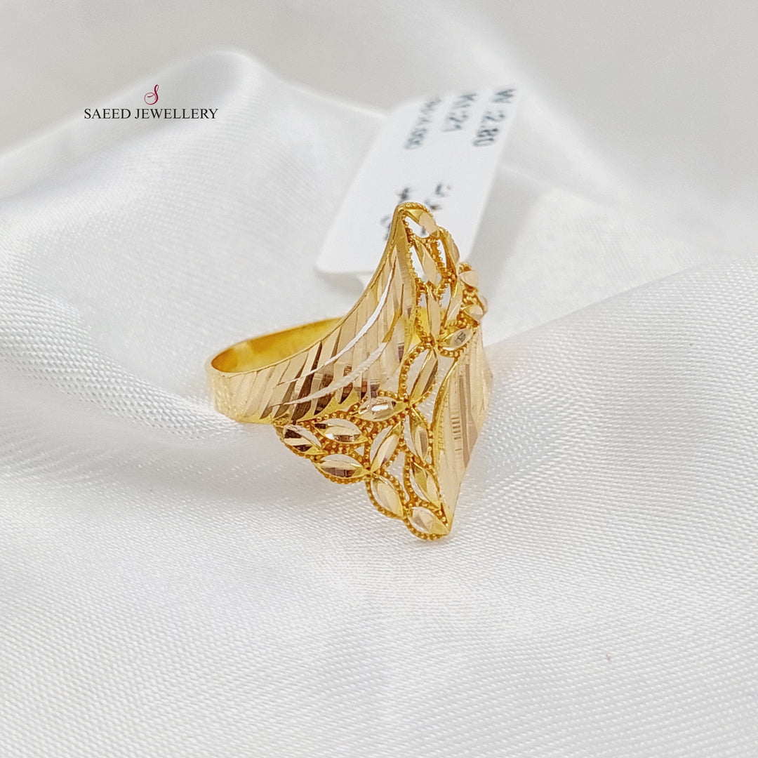 21K Gold Spike Ring by Saeed Jewelry - Image 3