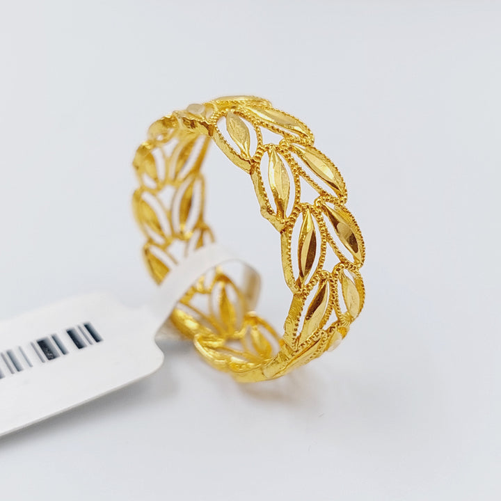 21K Spike Wedding Ring Made of 21K Yellow Gold by Saeed Jewelry-20899