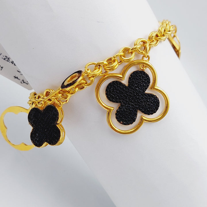 21K Gold 21K Clover Bracelet by Saeed Jewelry - Image 8