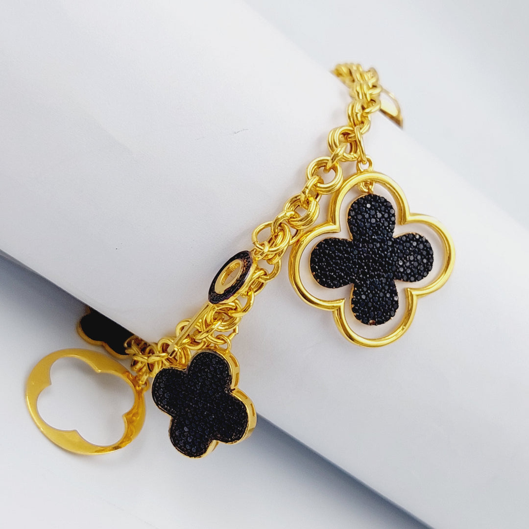 21K Gold 21K Clover Bracelet by Saeed Jewelry - Image 1