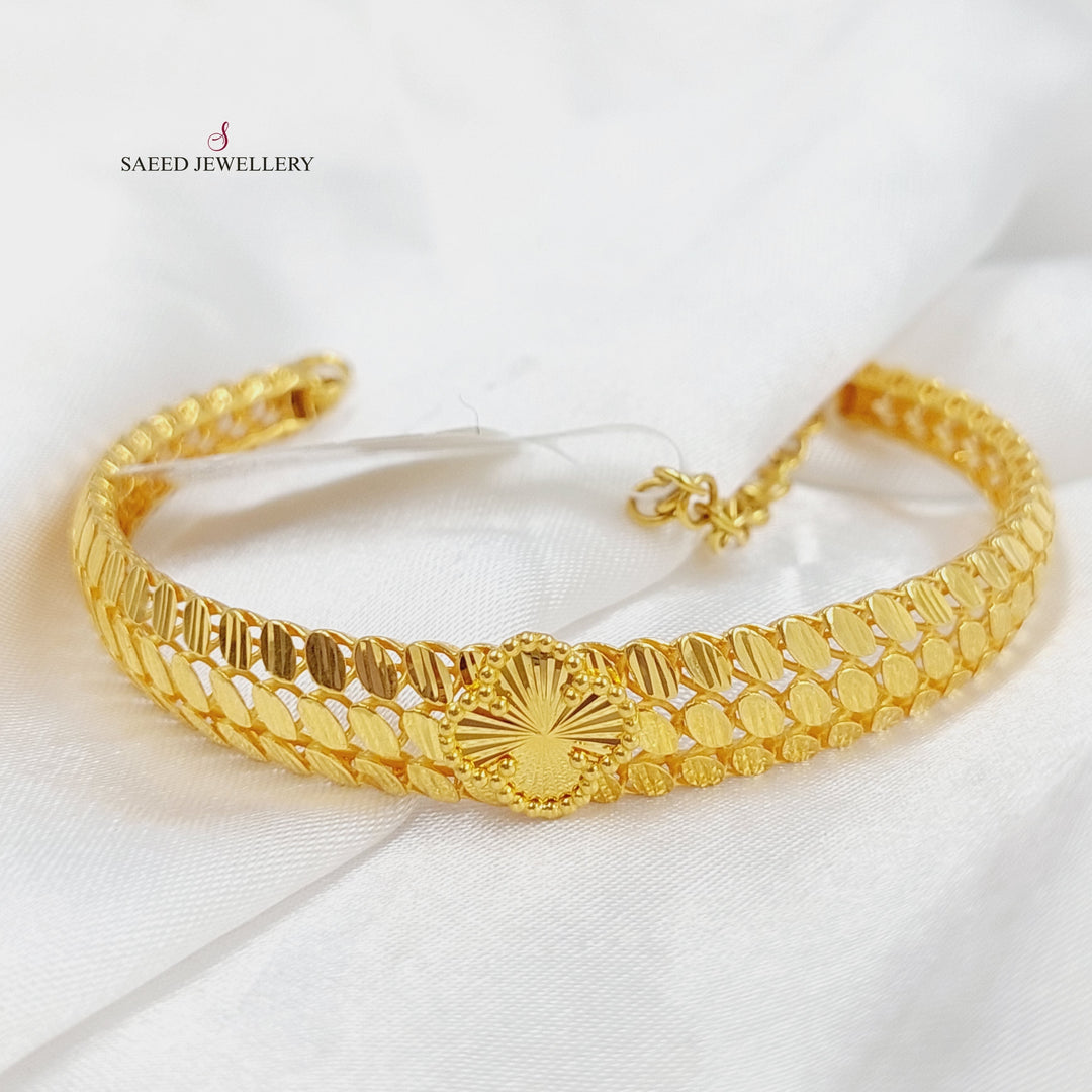 21K Gold 21K Clover Bracelet by Saeed Jewelry - Image 1