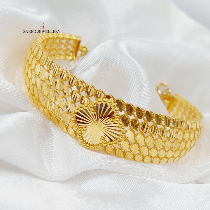 21K Gold 21K Clover Bracelet by Saeed Jewelry - Image 1