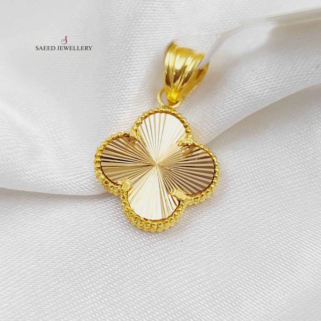 21K Gold 21K Clover Pendant by Saeed Jewelry - Image 1