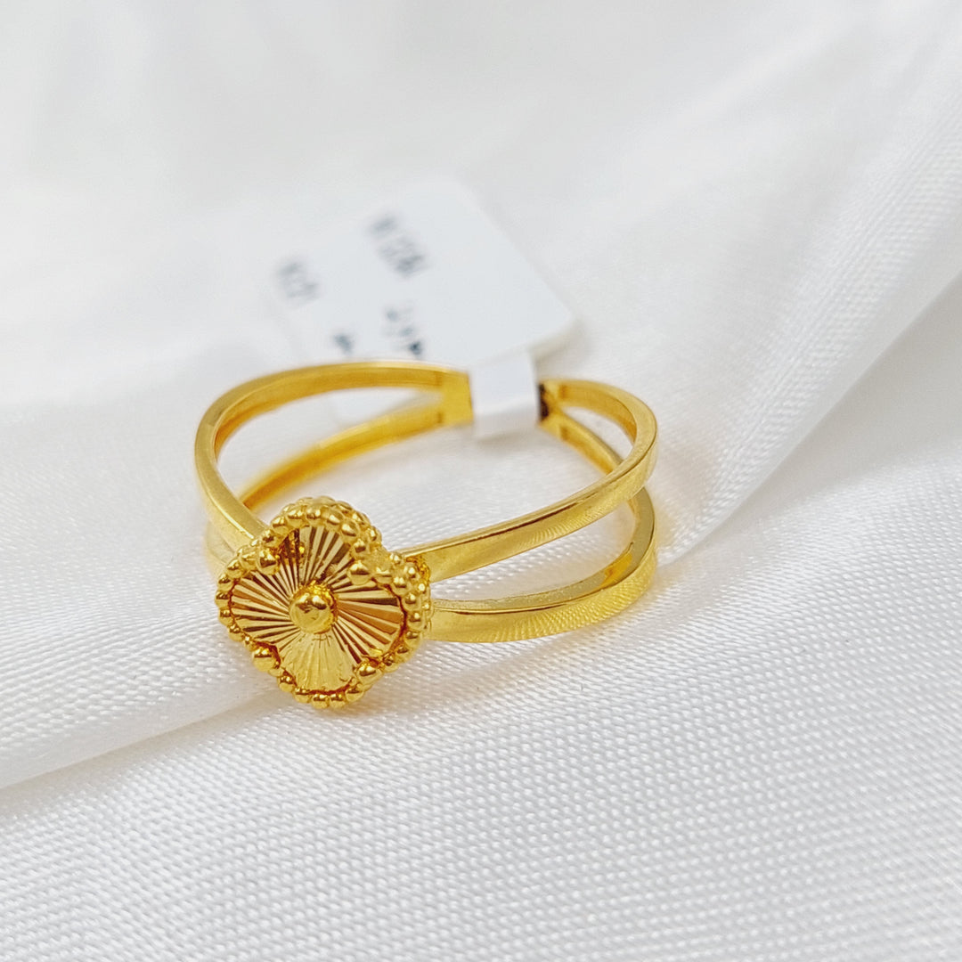 21K Gold 21K Clover Ring by Saeed Jewelry - Image 1