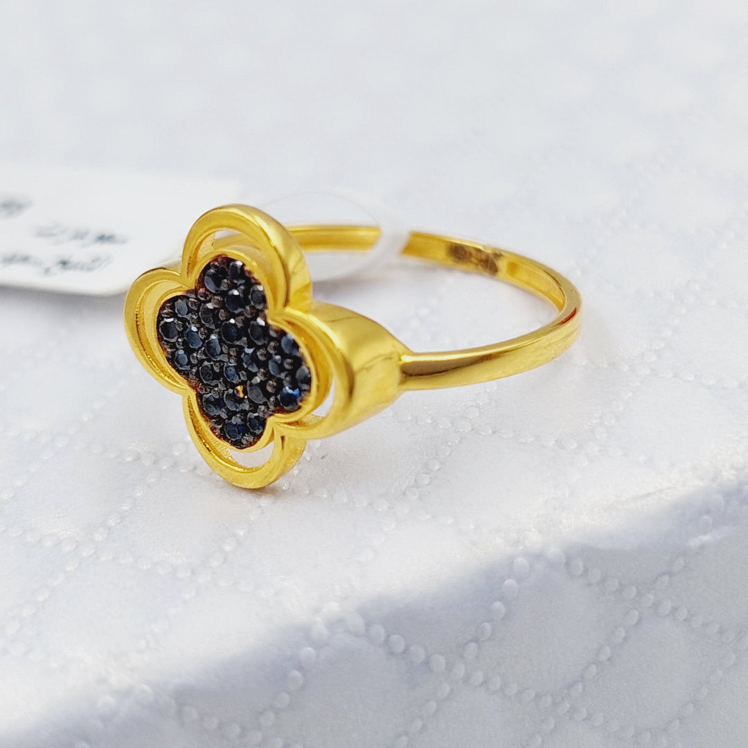 21K Gold 21K Clover Ring by Saeed Jewelry - Image 6