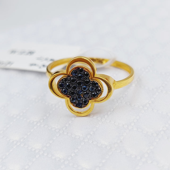 21K Gold 21K Clover Ring by Saeed Jewelry - Image 7