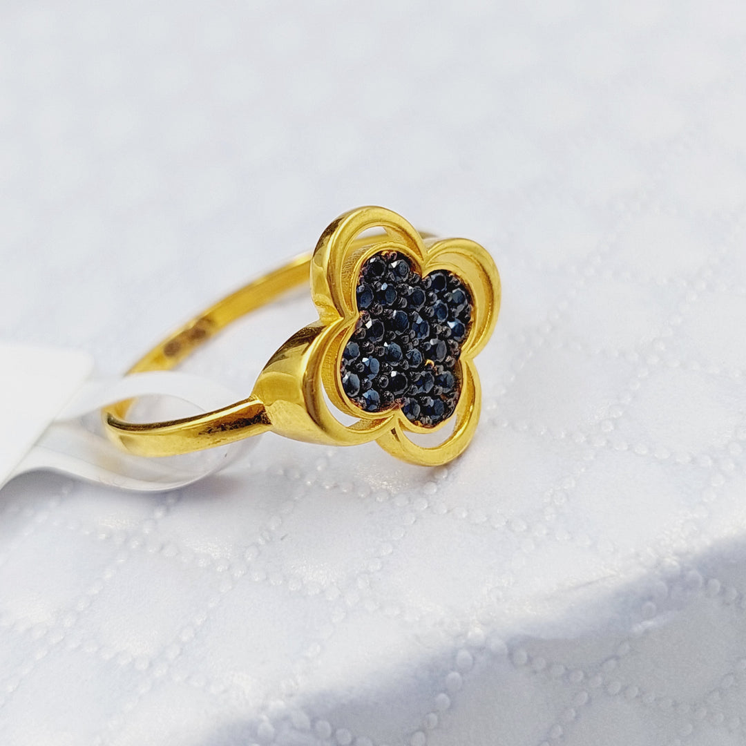 21K Gold 21K Clover Ring by Saeed Jewelry - Image 1