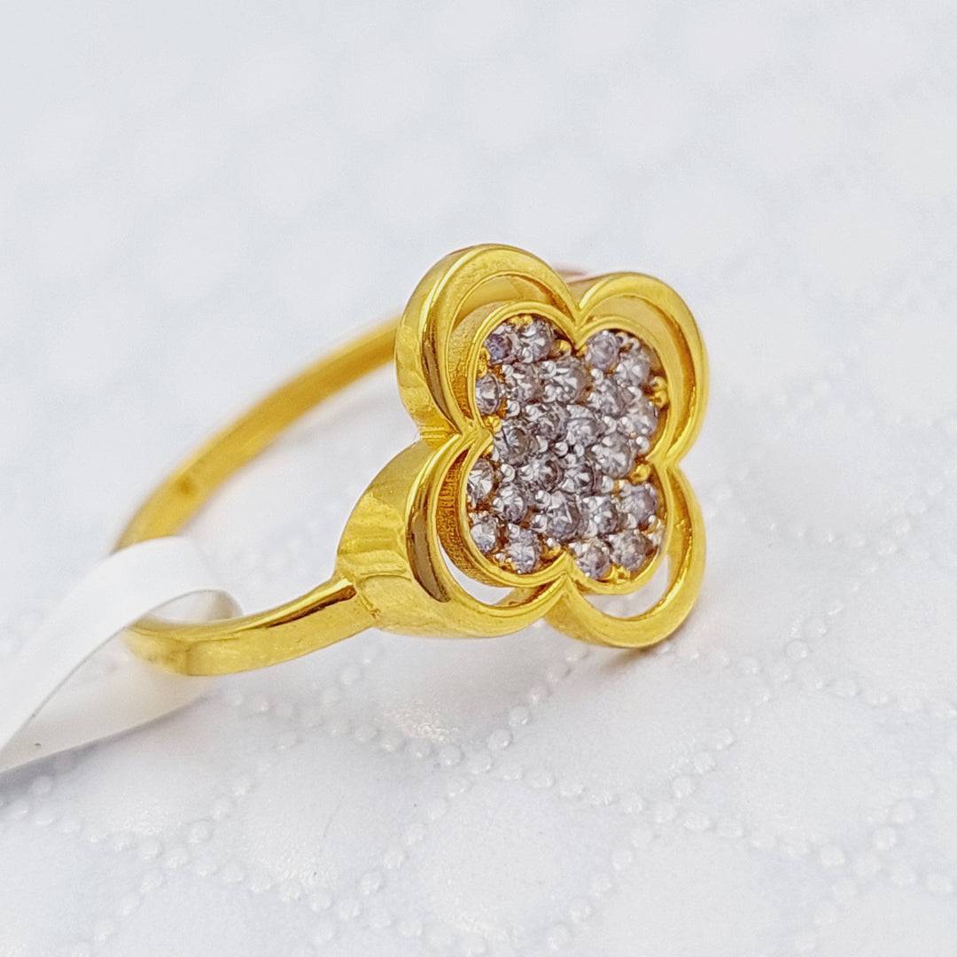 21K Gold 21K Clover Ring by Saeed Jewelry - Image 1