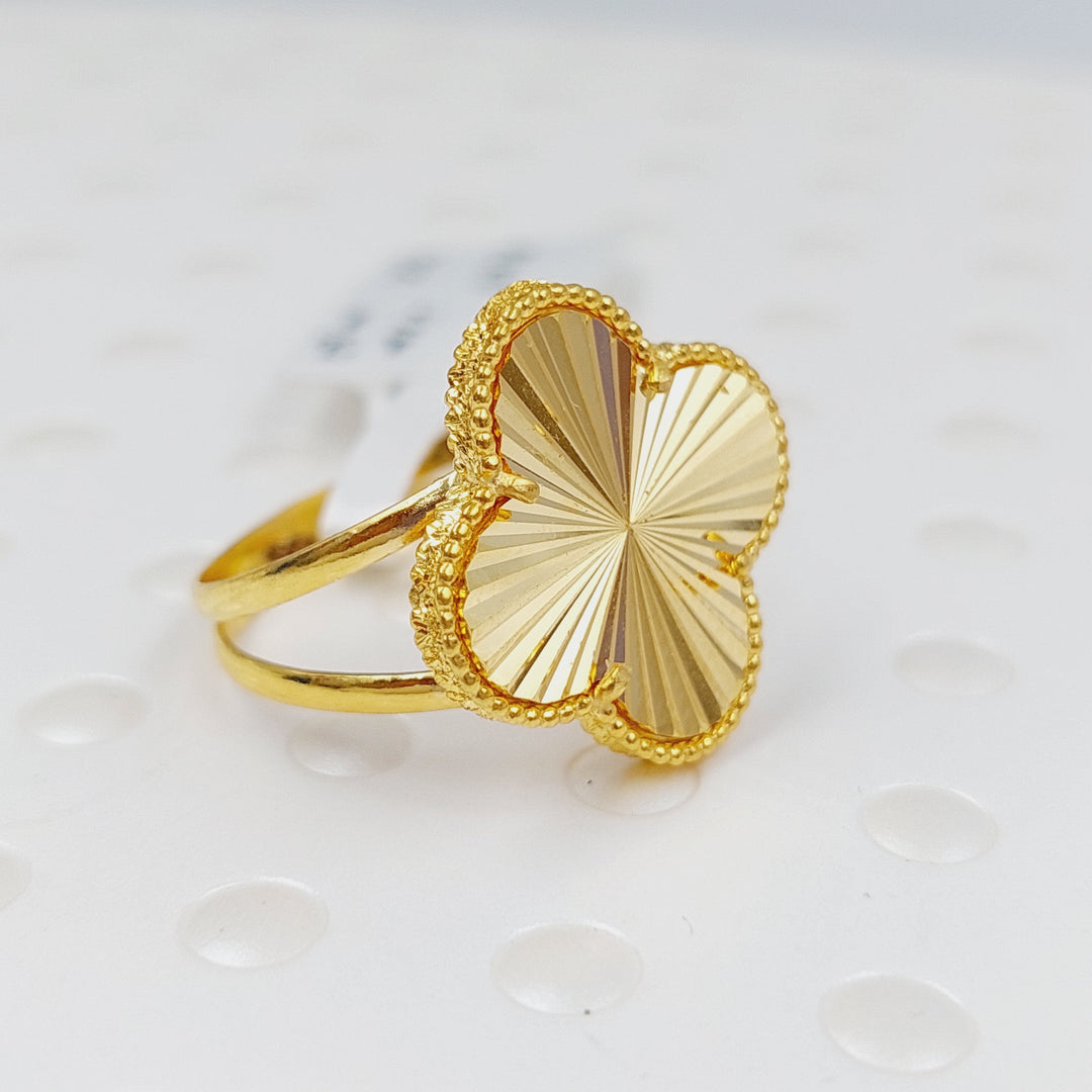 21K Gold 21K Clover Ring by Saeed Jewelry - Image 5