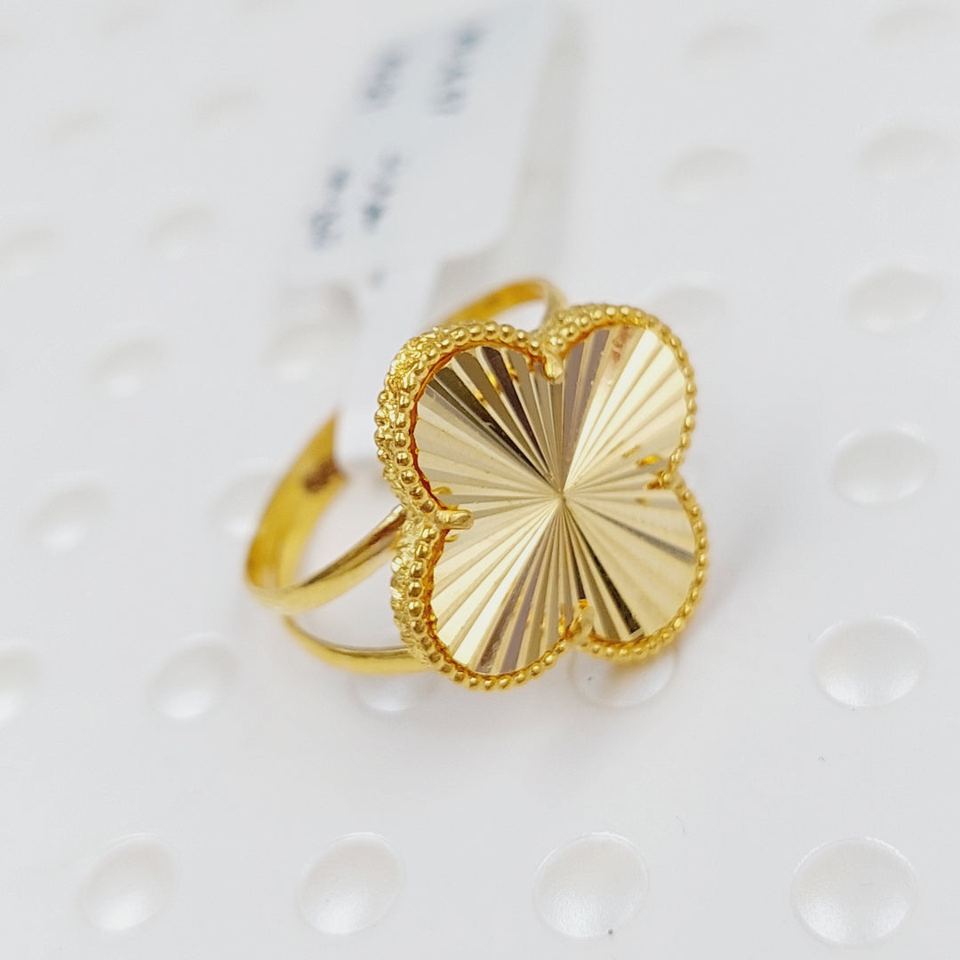 21K Gold 21K Clover Ring by Saeed Jewelry - Image 4