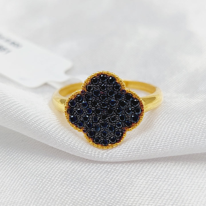 21K Gold 21K Clover Ring by Saeed Jewelry - Image 3