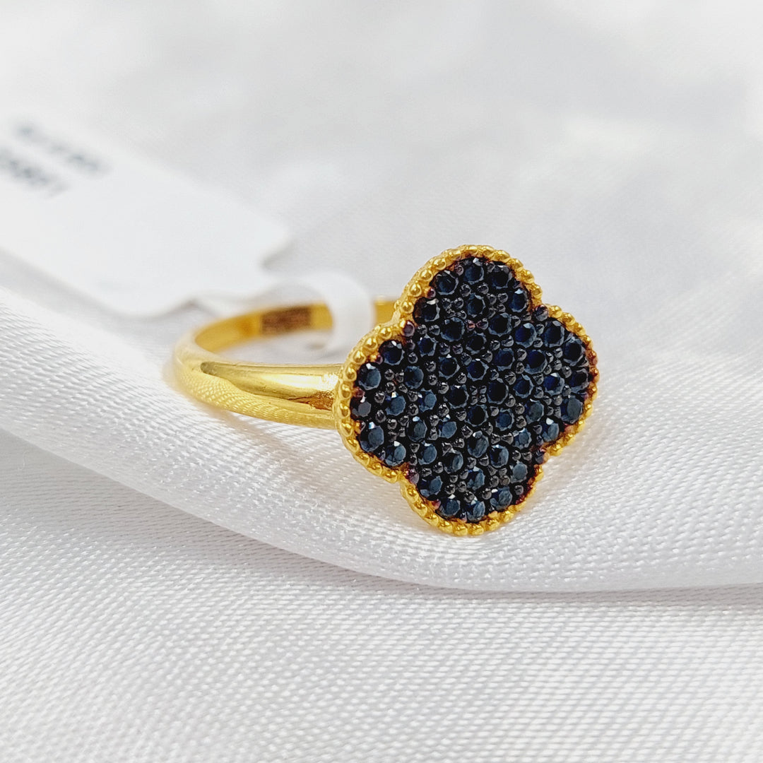 21K Gold 21K Clover Ring by Saeed Jewelry - Image 1