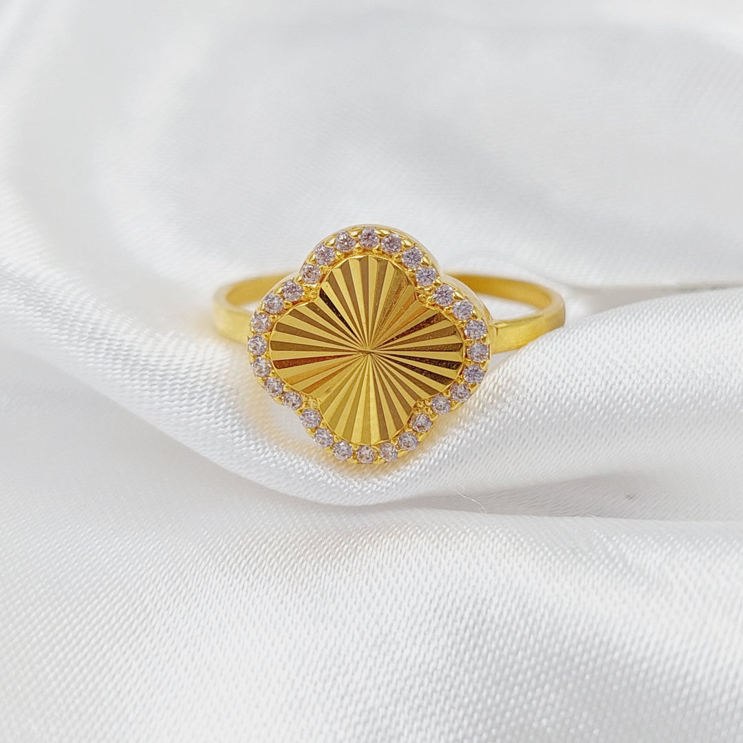 21K Gold 21K Clover Ring by Saeed Jewelry - Image 8