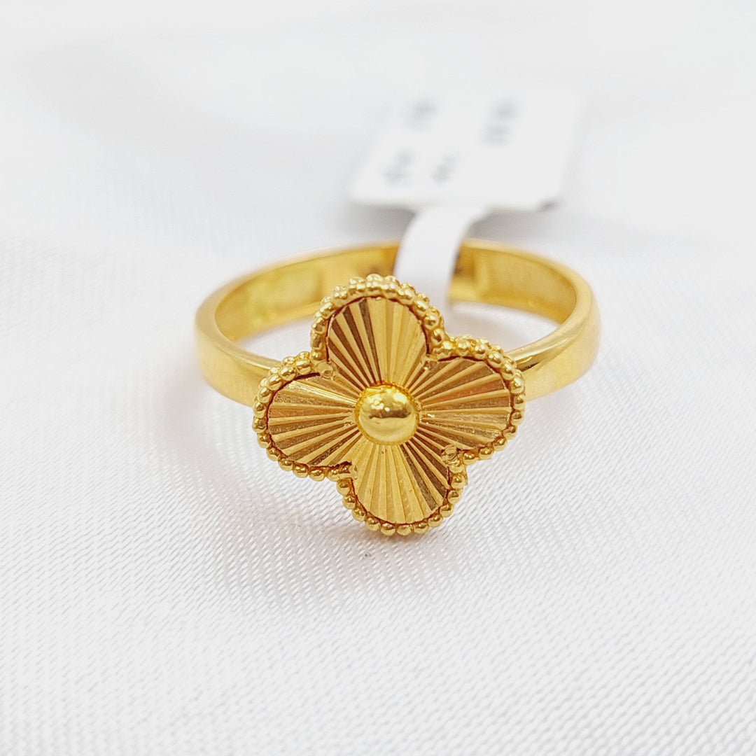 21K Gold 21K Clover Ring by Saeed Jewelry - Image 4