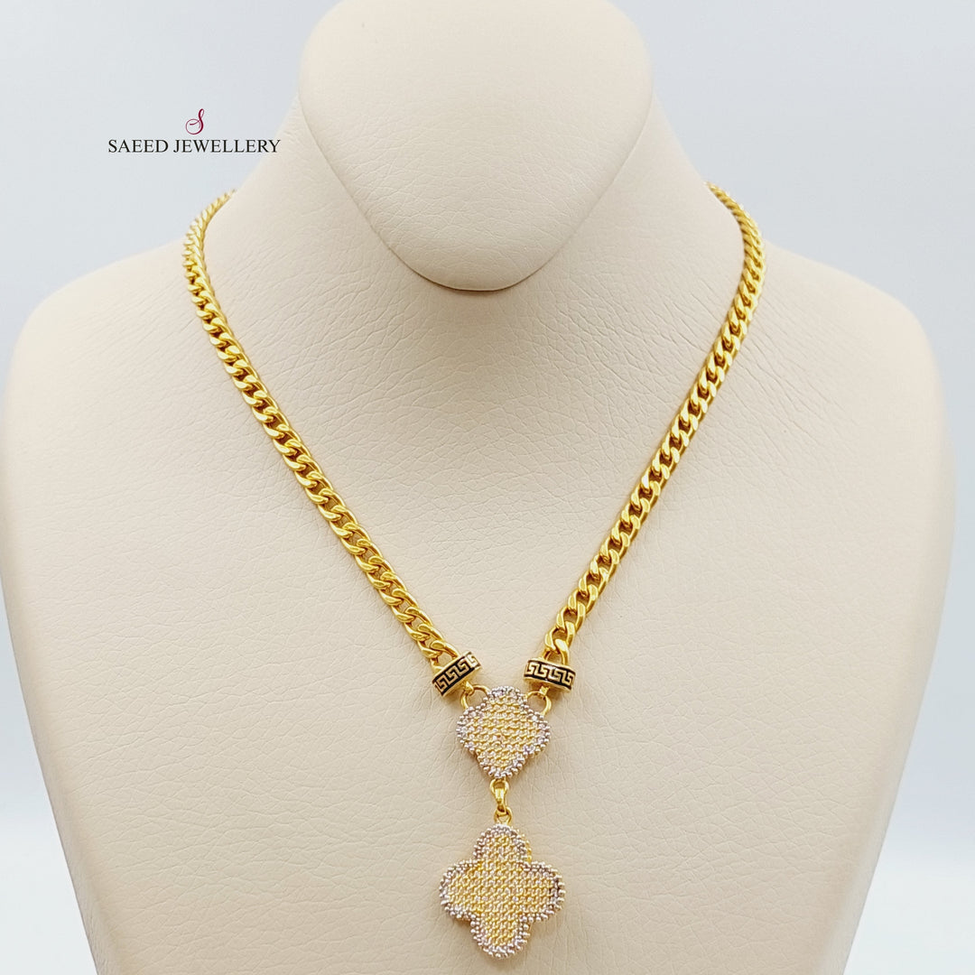 21K Gold 21K Clover set by Saeed Jewelry - Image 11