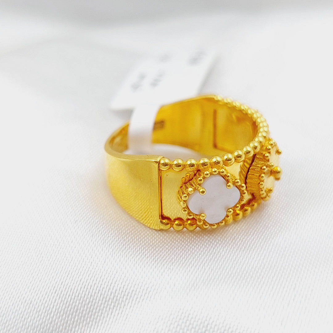 21K Gold 21K Cloverr Ring by Saeed Jewelry - Image 5