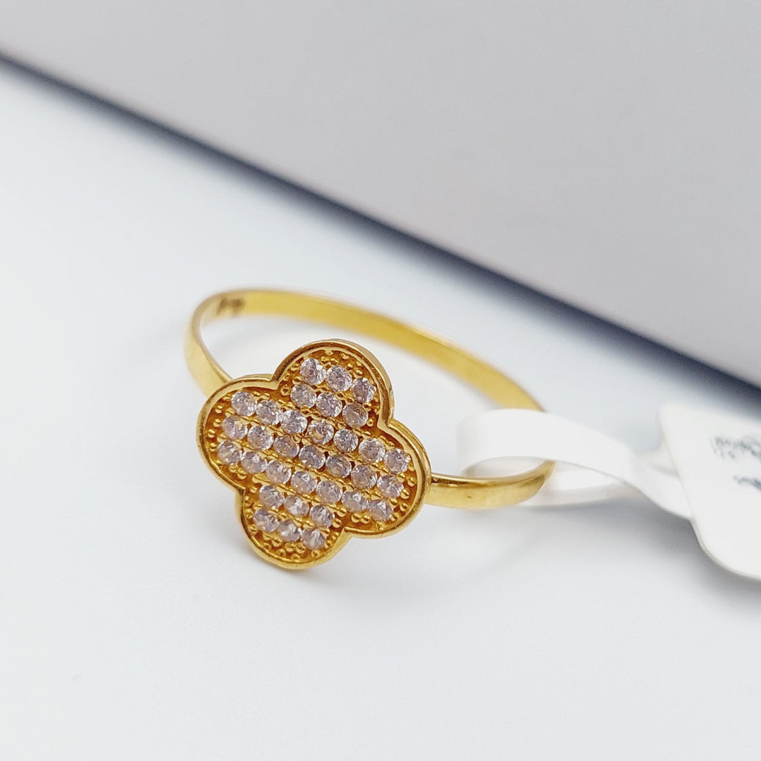 21K Gold 21K Cloverr Ring by Saeed Jewelry - Image 3