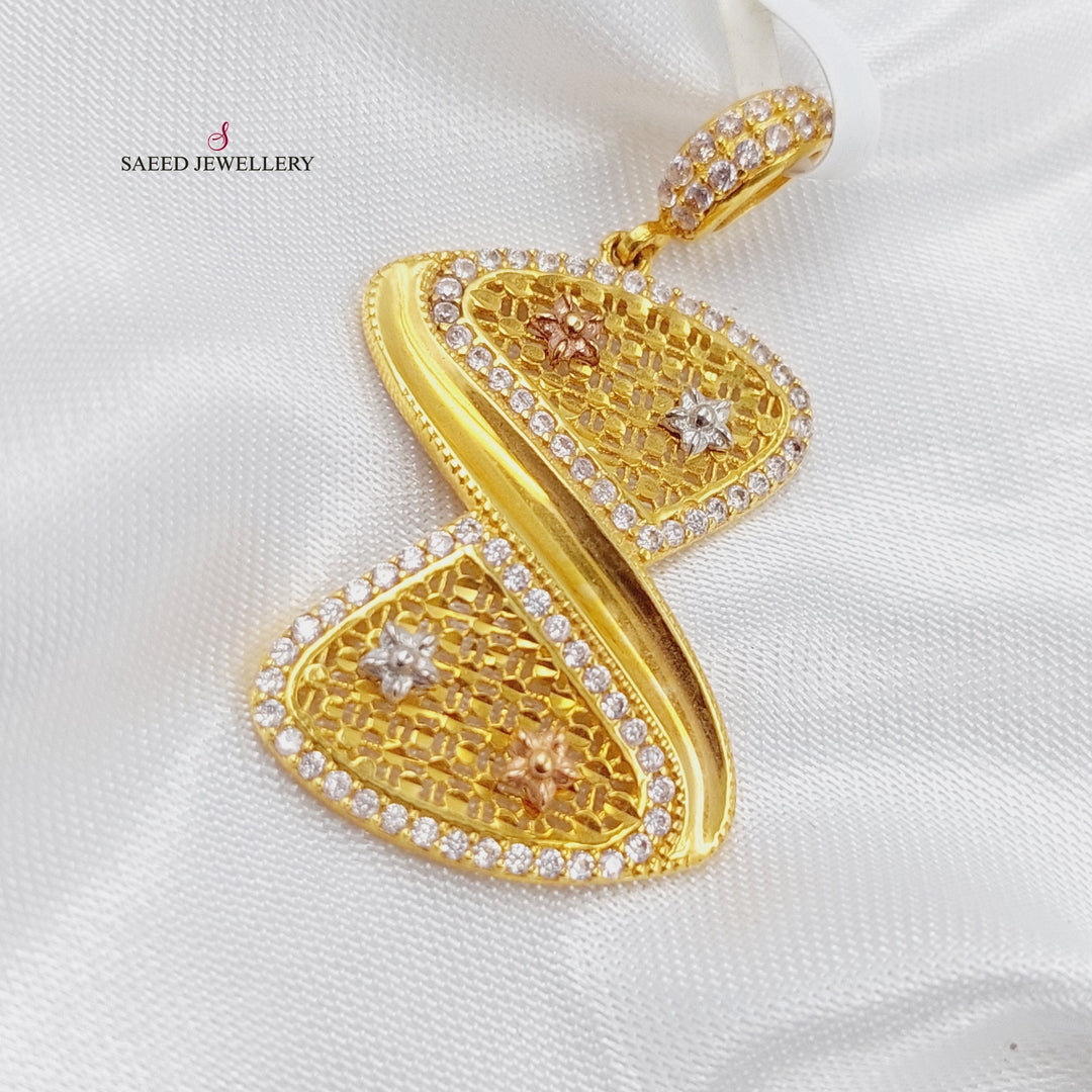 21K Gold Stone Pendant by Saeed Jewelry - Image 1
