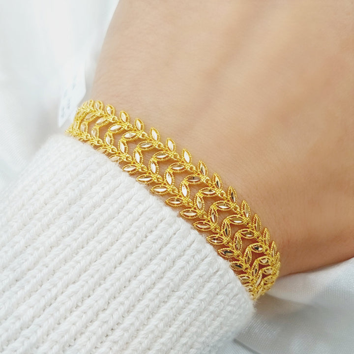 21K Gold Subula Bracelet by Saeed Jewelry - Image 2