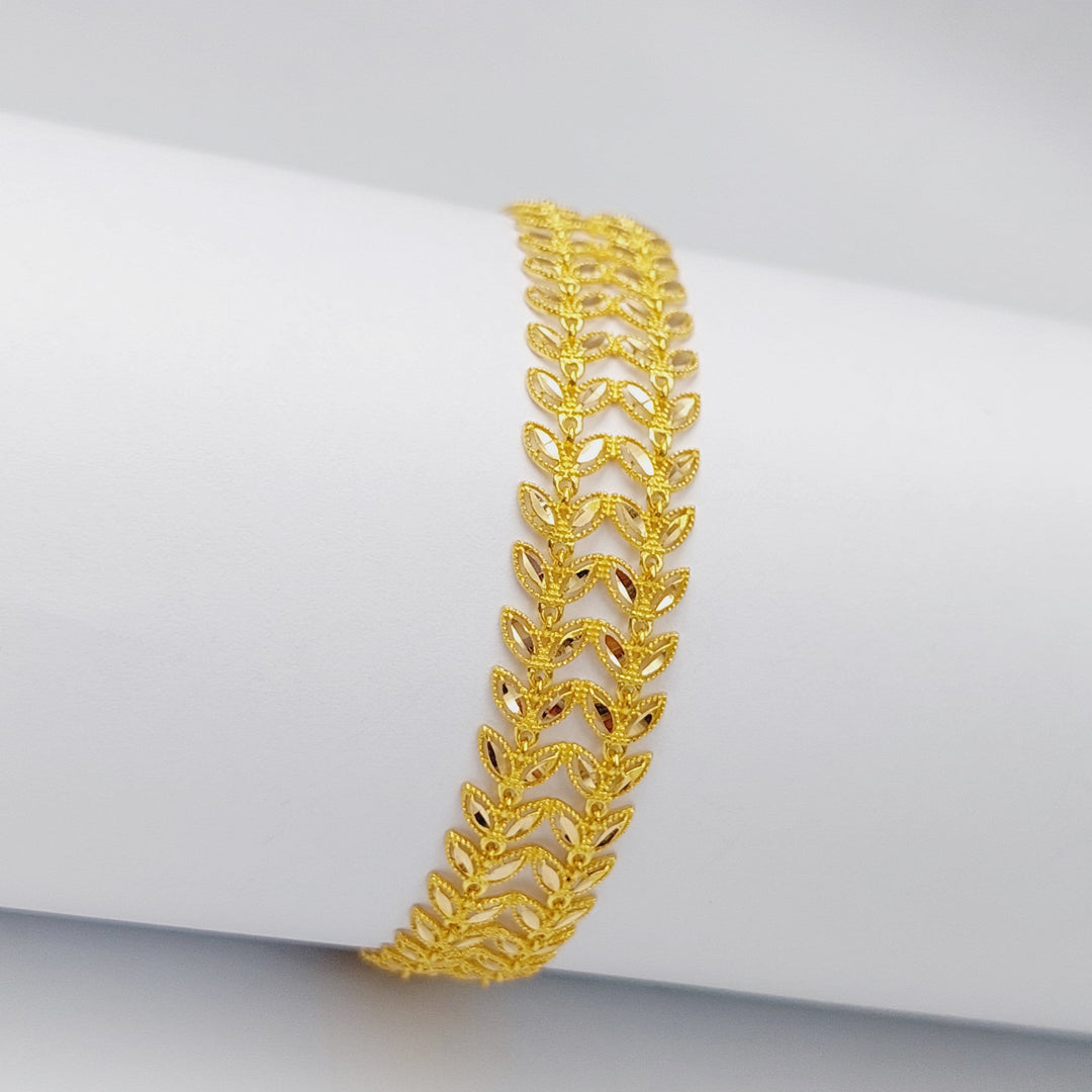 21K Gold Subula Bracelet by Saeed Jewelry - Image 4