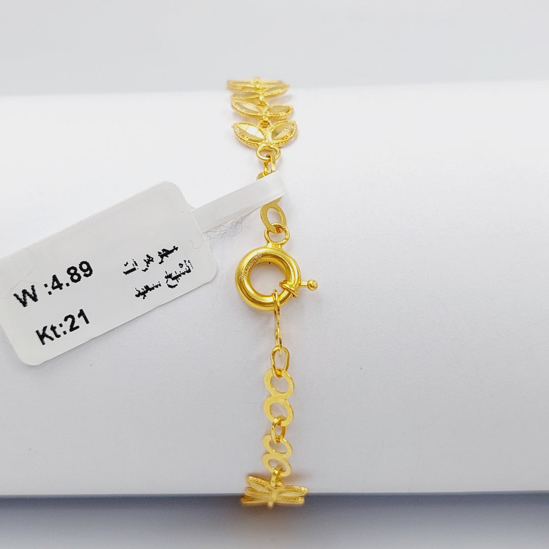 21K Gold Subula Bracelet by Saeed Jewelry - Image 7