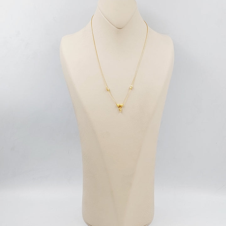 21K Gold Sugar Necklace by Saeed Jewelry - Image 2