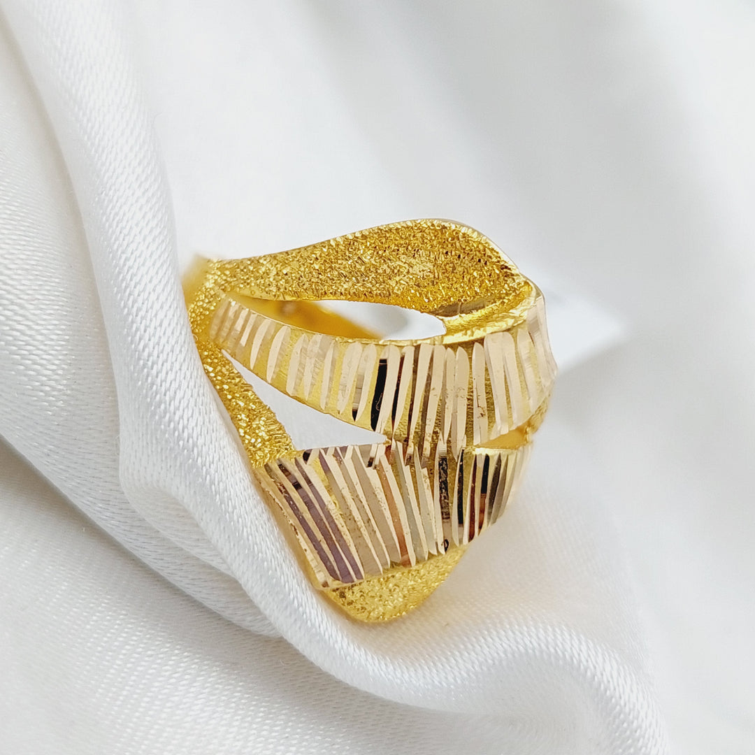 21K Gold Sugar Ring by Saeed Jewelry - Image 4