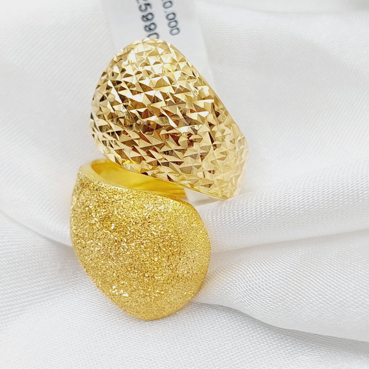 21K Gold Sugar Ring by Saeed Jewelry - Image 2