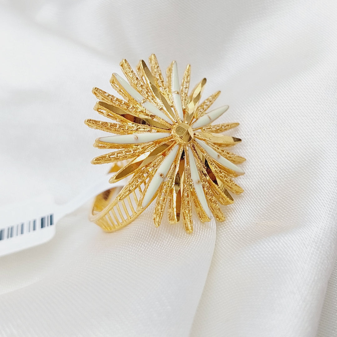 21K Gold Sun Ring by Saeed Jewelry - Image 1