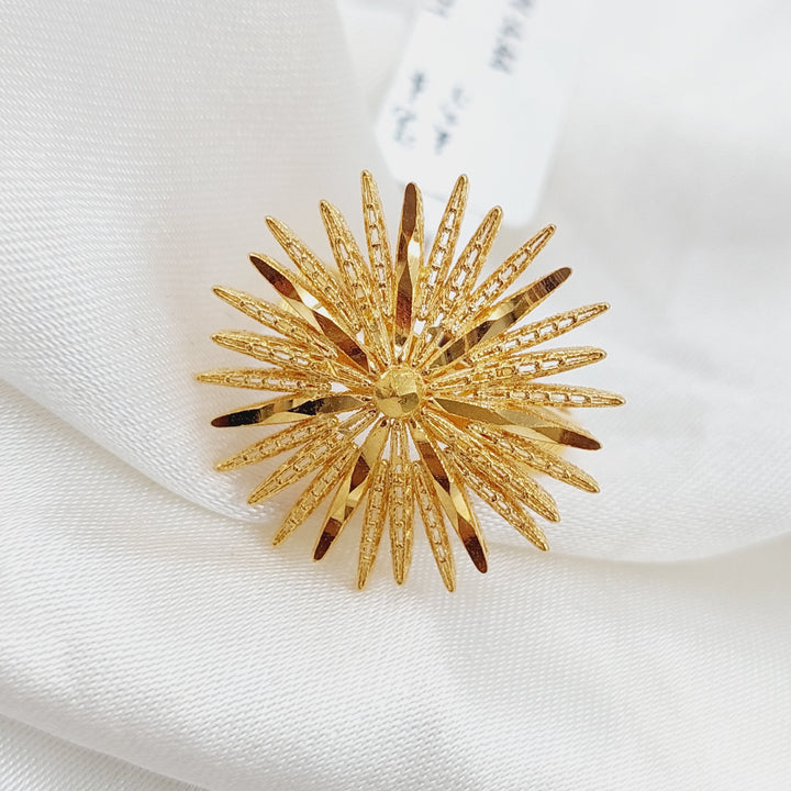 21K Gold Sun Ring by Saeed Jewelry - Image 5