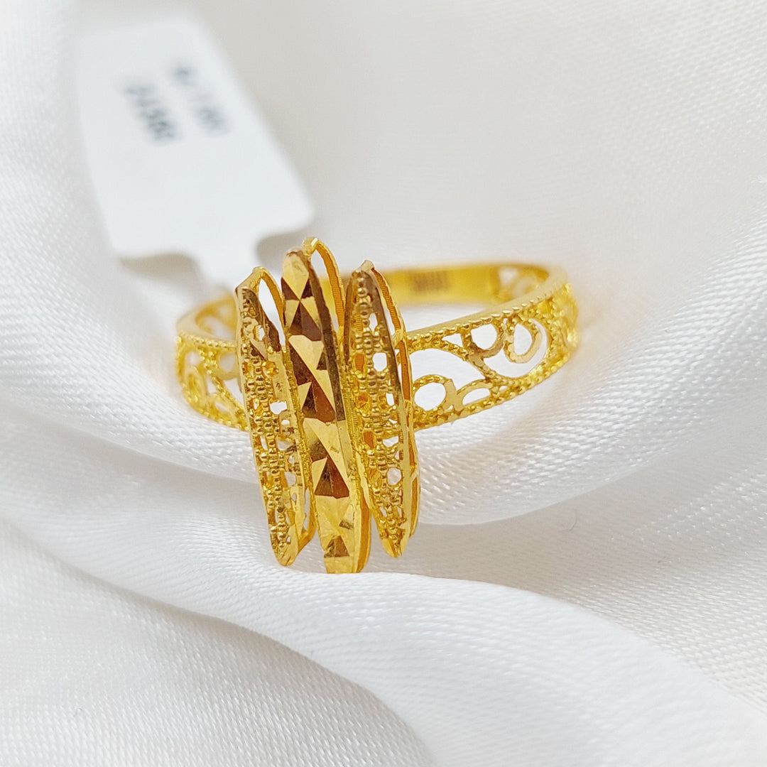 21K Gold Sun Ring by Saeed Jewelry - Image 1