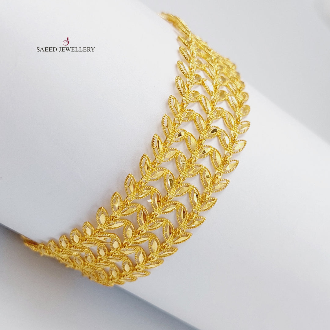 21K Gold Sunbula Bracelet by Saeed Jewelry - Image 1