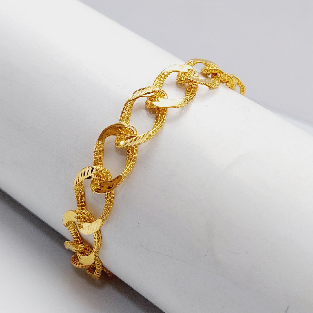 21K Gold Taft Bracelet by Saeed Jewelry - Image 1