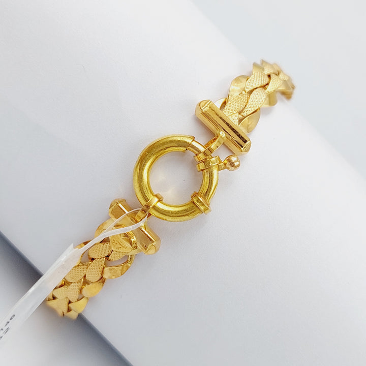 21K Gold Taft Bracelet by Saeed Jewelry - Image 3