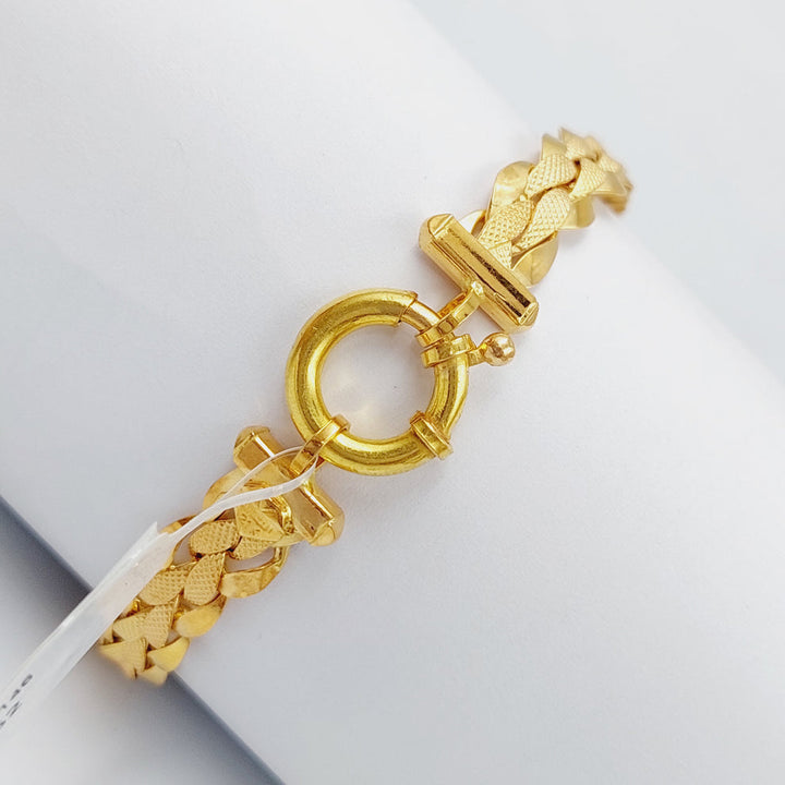 21K Gold Taft Bracelet by Saeed Jewelry - Image 4