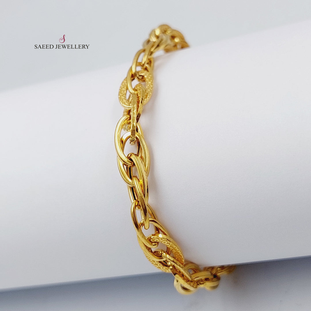 21K Gold Taft Bracelet by Saeed Jewelry - Image 8