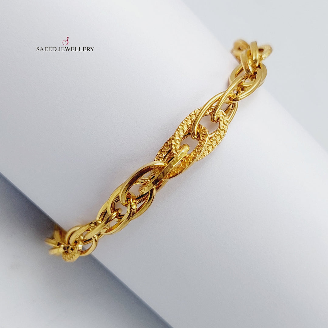 21K Gold Taft Bracelet by Saeed Jewelry - Image 9