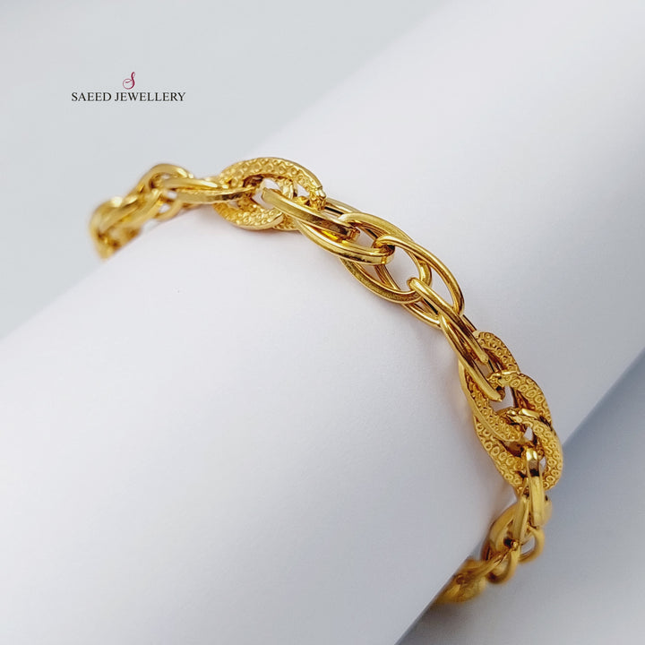 21K Gold Taft Bracelet by Saeed Jewelry - Image 5