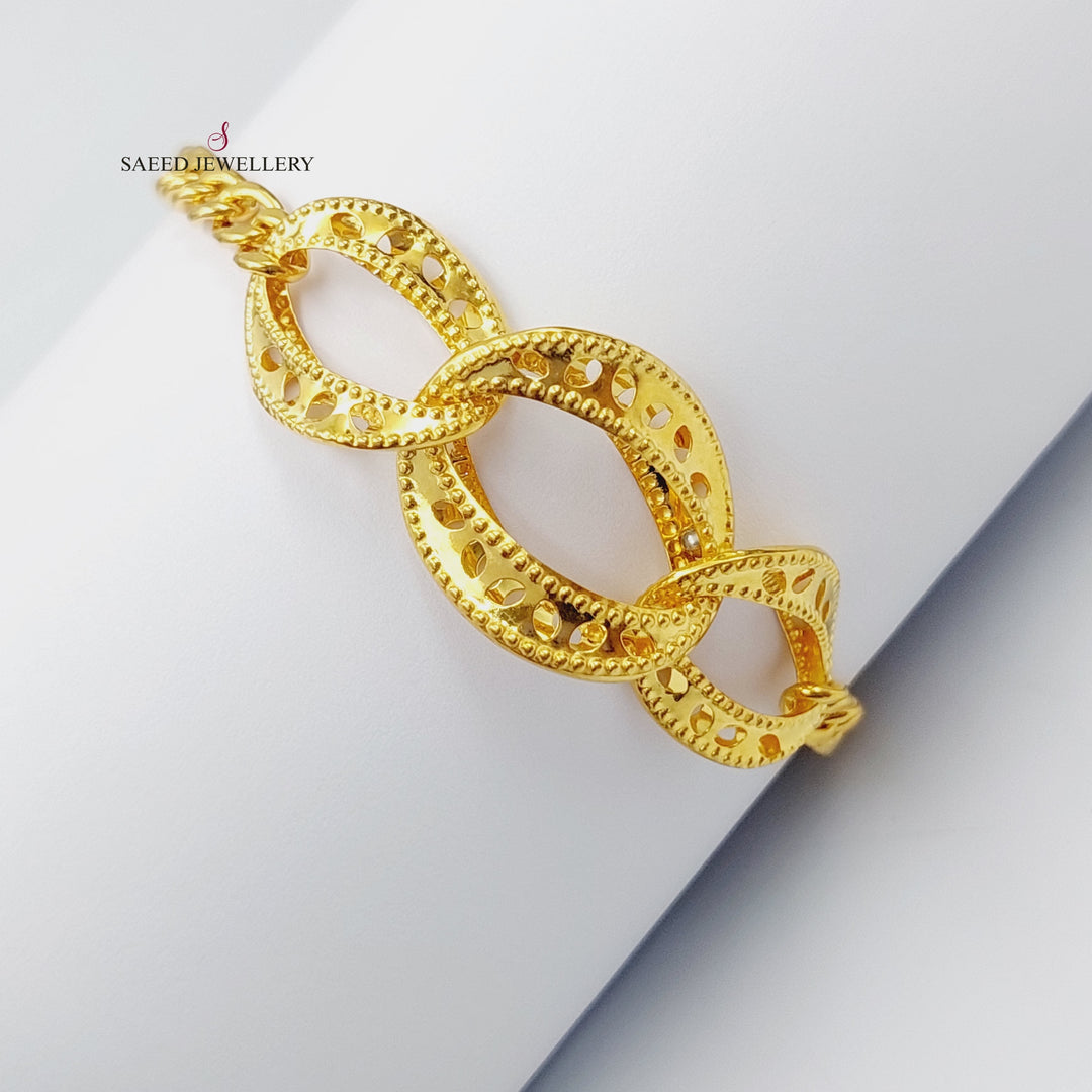 21K Gold Taft Bracelet by Saeed Jewelry - Image 2