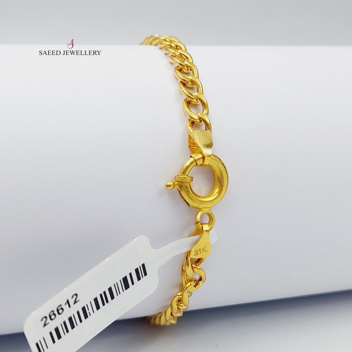 21K Gold Taft Bracelet by Saeed Jewelry - Image 4