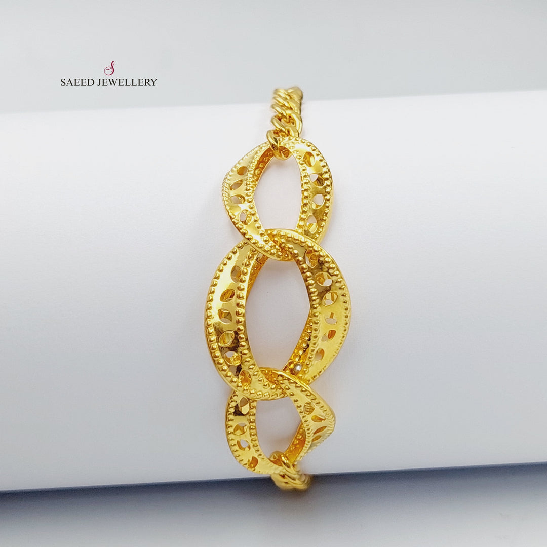 21K Gold Taft Bracelet by Saeed Jewelry - Image 7