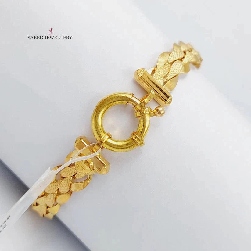 21K Gold Taft Bracelet by Saeed Jewelry - Image 1